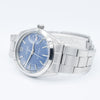 1968 Tudor Oyster Date Manual Wind Wristwatch Model 7992 with Metallic Blue Dial and Roulette Date on Original Bracelet