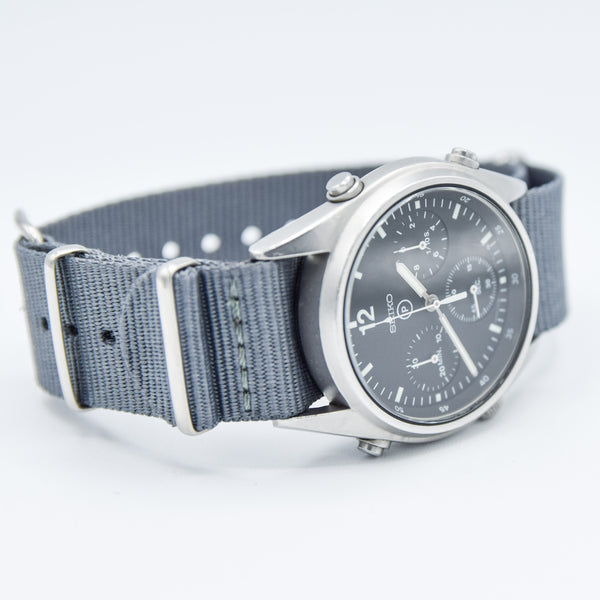 1984 Seiko 7A28-7120 RAF 6645-99 Generation 1 MOD Military 1st Issue Aircrew Chronograph Wristwatch