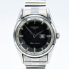 1958 Longines Silver Arrow Model 9104 with Tropicalised Black Dial in Stainless Steel on Rare Longines Fixoflex Bracelet & Archive Extract