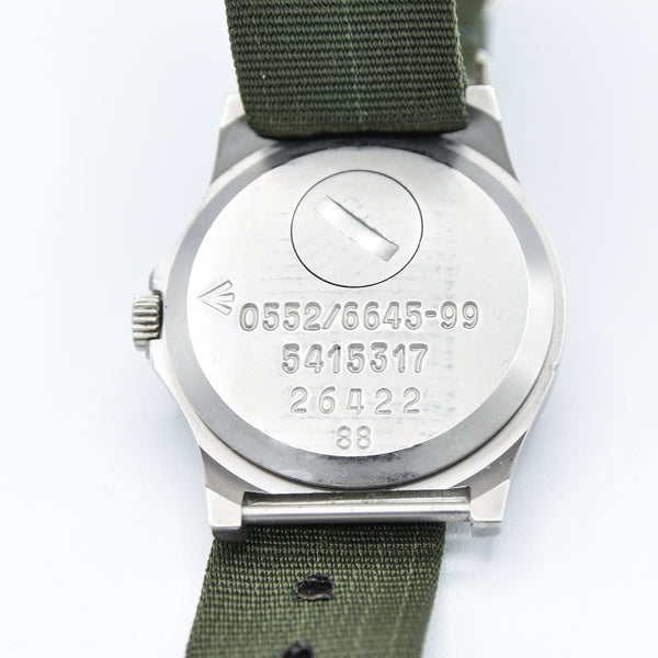 1988 CWC 0552/6645-99 5415317 British Royal Navy Issue Quartz Wristwatch with Hacking Seconds