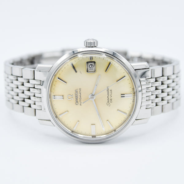 1963 Omega Automatic Seamaster De Ville Model 14910.SC 62 on Stainless Steel Flat BOR Bracelet