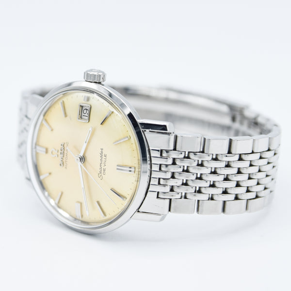 1963 Omega Automatic Seamaster De Ville Model 14910.SC 62 on Stainless Steel Flat BOR Bracelet