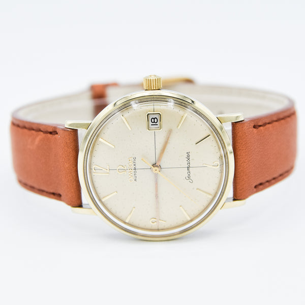 1959 Omega Seamaster Automatic Date Model 14730 in Stainless Steel and Gold Pre De Ville