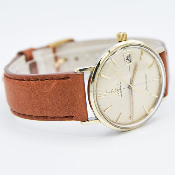 1959 Omega Seamaster Automatic Date Model 14730 in Stainless Steel and Gold Pre De Ville