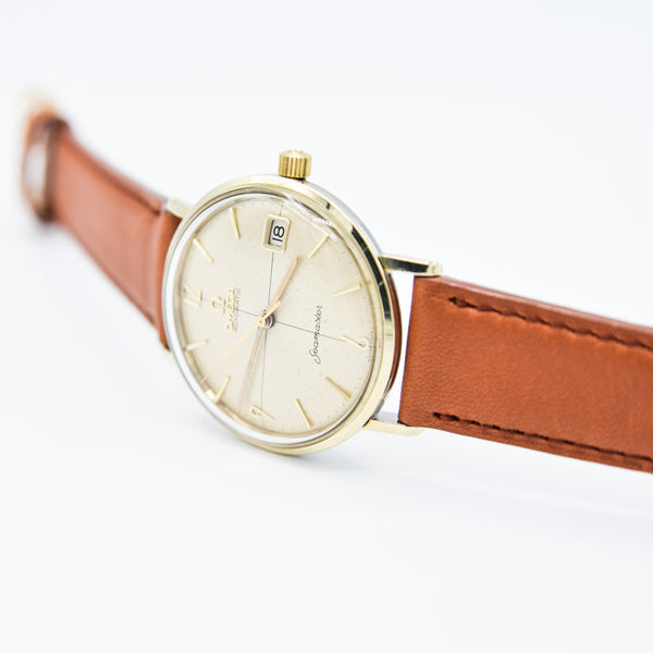 1959 Omega Seamaster Automatic Date Model 14730 in Stainless Steel and Gold Pre De Ville