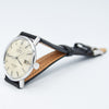 1966 Omega Automatic Seamaster De Ville Date Model 166.020 Wristwatch with Patina Dial and Hippocampus Back in Stainless Steel