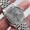 1972 Rolex Oyster Perpetual Datejust with White Gold Fluted Bezel and Sloped 'Sigma' Dial in Stainless Steel Model 1601