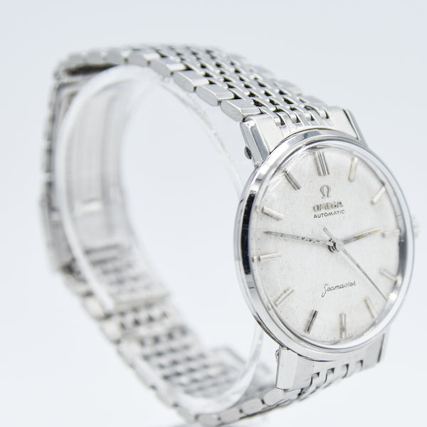(Reserved)1962 Omega Seamaster Automatic Linen Dial Model 14765 Cal 552 on Bracelet