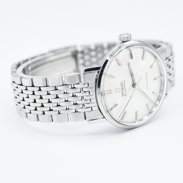 (Reserved)1962 Omega Seamaster Automatic Linen Dial Model 14765 Cal 552 on Bracelet