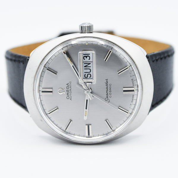 1969 Omega Seamaster Cosmic Day/Date Model 166.035 in Stainless Steel Moncoque Case