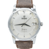 1959 Omega Rarer Geneve Calendar Automatic with Cross Hair Two Tone Dial and Central Seconds in Stainless Steel Model 2982