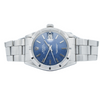 1971 Rolex Oyster Perpetual Date Model 1501 with Mosaic Blue Dial and Engine-Turned Bezel in Stainless Steel