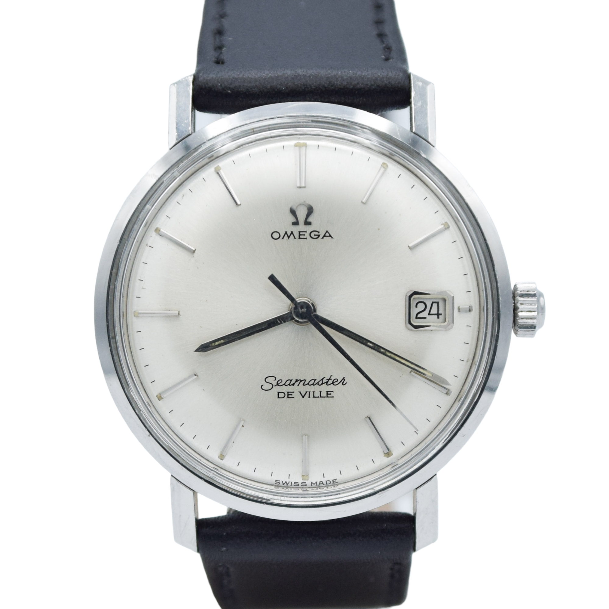 1963 Omega Seamaster slim De Ville Date Model 135.020 with Original Omega Buckle