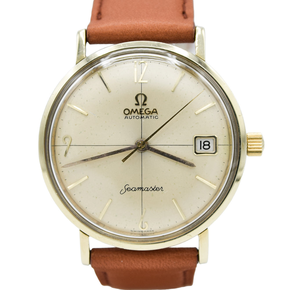 1959 Omega Seamaster Automatic Date Model 14730 in Stainless Steel and Gold Pre De Ville