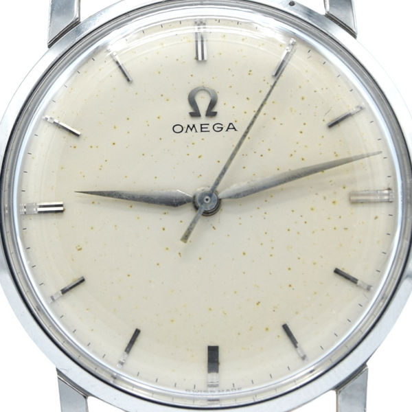 1958 Omega Manual Wind Model 14387 in Stainless Steel with Box and Buckle