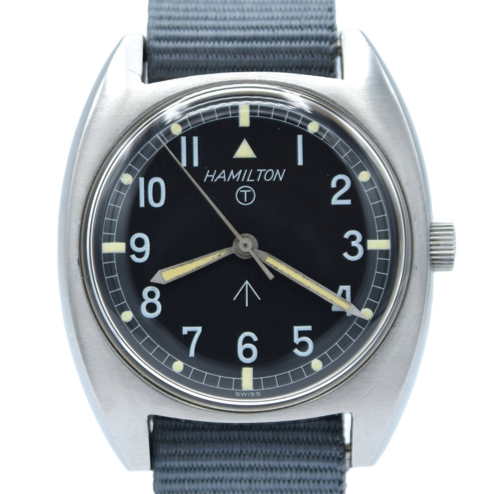 1973 Hamilton W10-6645-99 Mechanical British Military Issue Wristwatch with Hacking Seconds 1st Year of Production