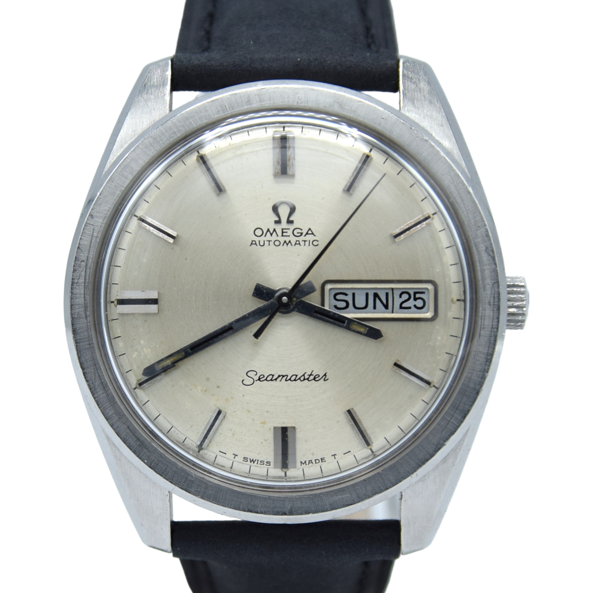 1969 Omega Seamaster Day/Date Model 166.032 in 36mm Stainless Steel Case