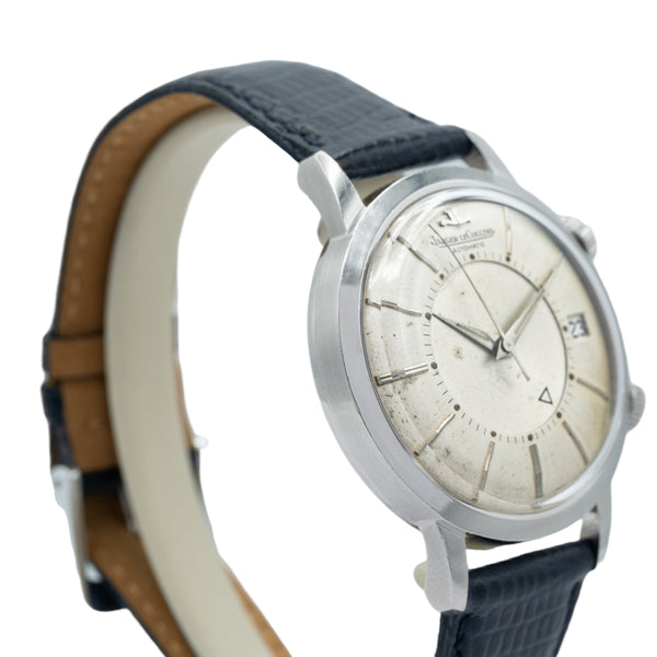 1966 Jaeger LeCoultre Jumbo Memovox Alarm Date Wristwatch Model 855 in Stainless Steel Caliber 825