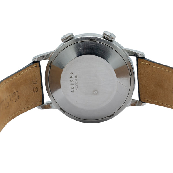 1966 Jaeger LeCoultre Jumbo Memovox Alarm Date Wristwatch Model 855 in Stainless Steel Caliber 825