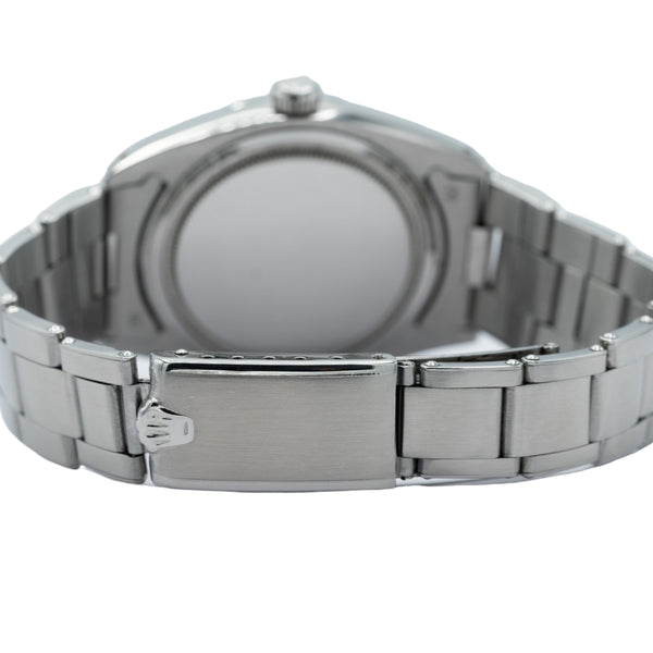 1966 Rolex Oyster Date Precision Classic Model 6694 with Satin Silver Dial and Chrome Markers in Stainless Steel on Oyster Bracelet