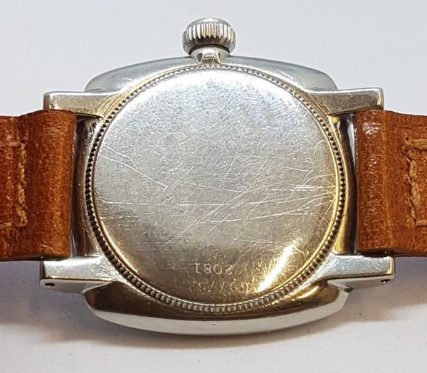 Rare Rolex Oyster Model 2081 in Stainless Steel Cushion Circa 1930s