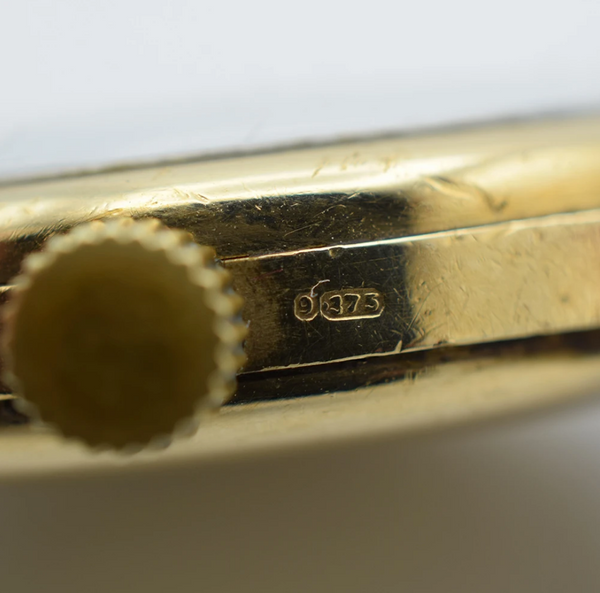 JW Benson with Arabic Numerals, Enamel Dial and Original Box in 9ct Gold 1946