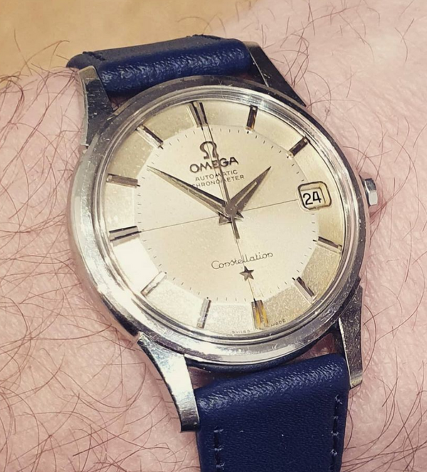 Omega Constellation Pie Pan Date Model 14393 in Stainless Steel 1961