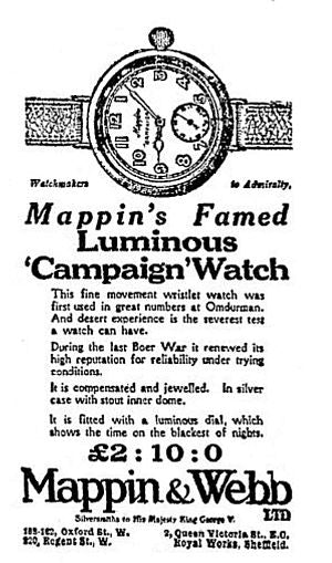1917 Longines Mappin Campaign Trench Watch in Silver with Enamel Dial