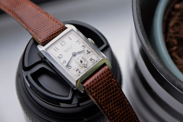 1938 Bravingtons Renown Tank with Arabic Numerals in Sterling Silver