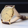 1945-7 IWC 18ct Gold Dress Watch with Rare Flared Bombe Style Lugs Cal 89