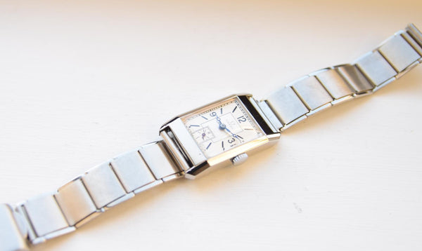 Omega Art Deco Style Wristwatch in Stainless Steel Case with Caliber 20F Circa 1934-36