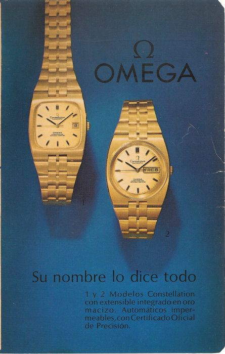 1969 Omega Constellation Automatic Chronometer Date Wristwatch Model 167.047 with Green Spider Dial in Stainless Steel Case on Bracelet