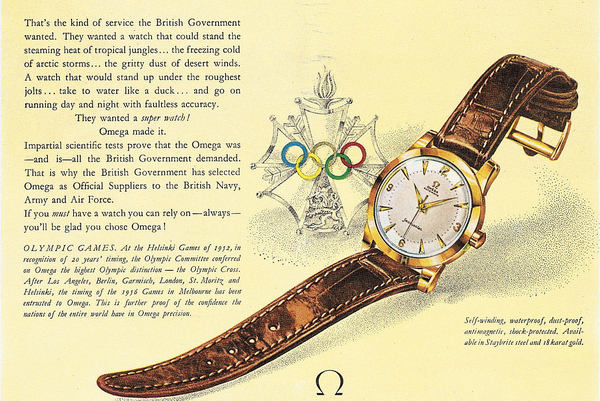 1956 Jumbo Oversized Omega Seamaster Automatic with Unique Two-Tone Tropicalised Dial Model 2857 in 36mm Gold Capped Case