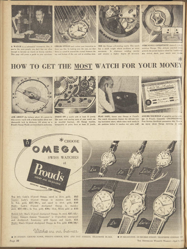 1952 Omega Ref. 2496 Steel Manual Wind Watch – Cal. 283 – Original Eggshell Patina Dial, Facet Lugs & Signed Crown