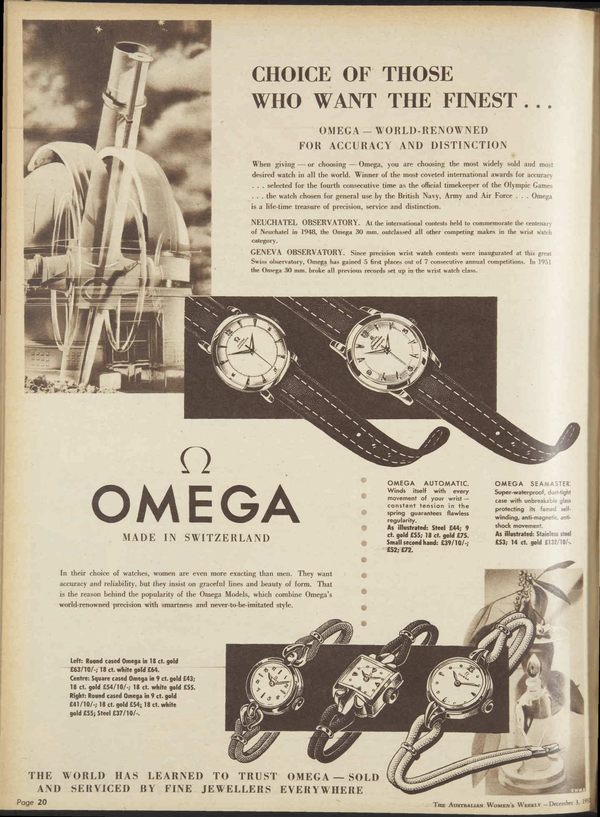 1952 Omega Large Jumbo watch model 2609 with honecomb / waffle Mixed Arabic Dial and Sub Seconds