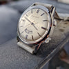(RESERVED) Girard-Perregaux rare swiss Alarm classic wristwatch in Stainless Steel Circa 1960s 35mm
