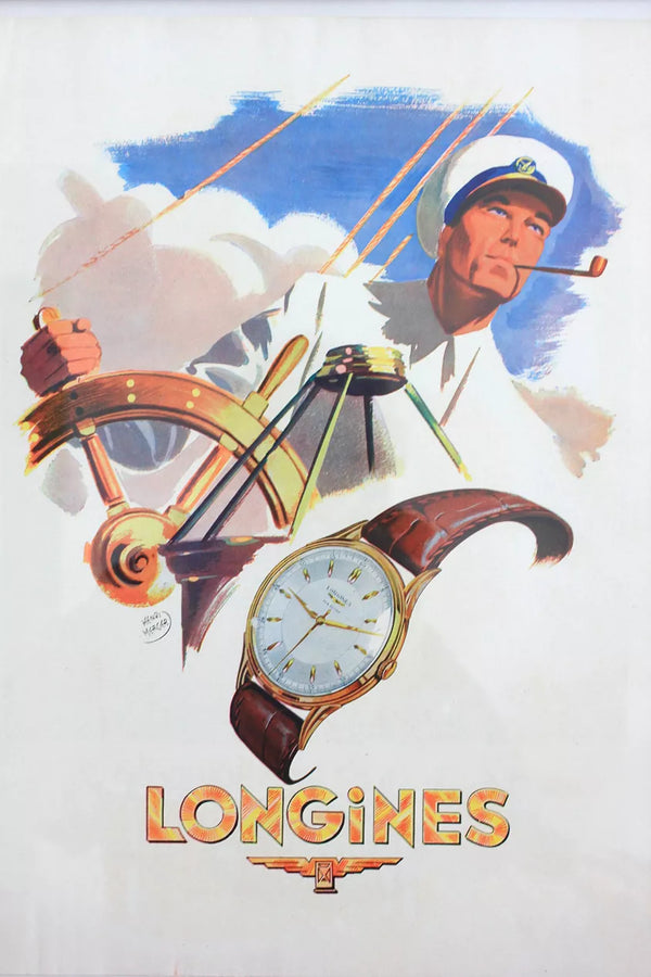 1951 Longines classic Sei Tacche Watch with Arrow and Arabic Numerals Model 5697