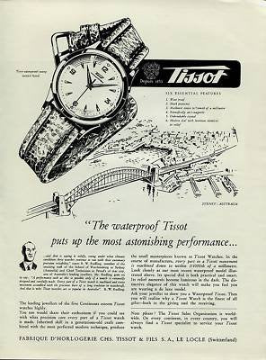 1955 Tissot  Manual Wind Wristwatch Model 6769 / 6770-8 with Original patina Dial in steel