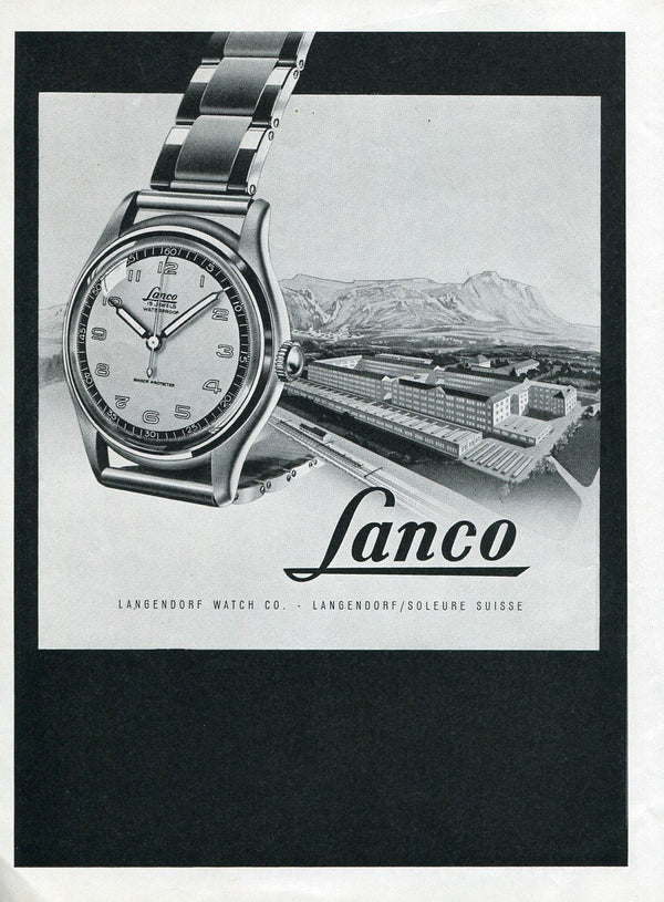 1970s Lanco Day / Date automatic  watch in Stainless Steel on Bracelet new old stock unused