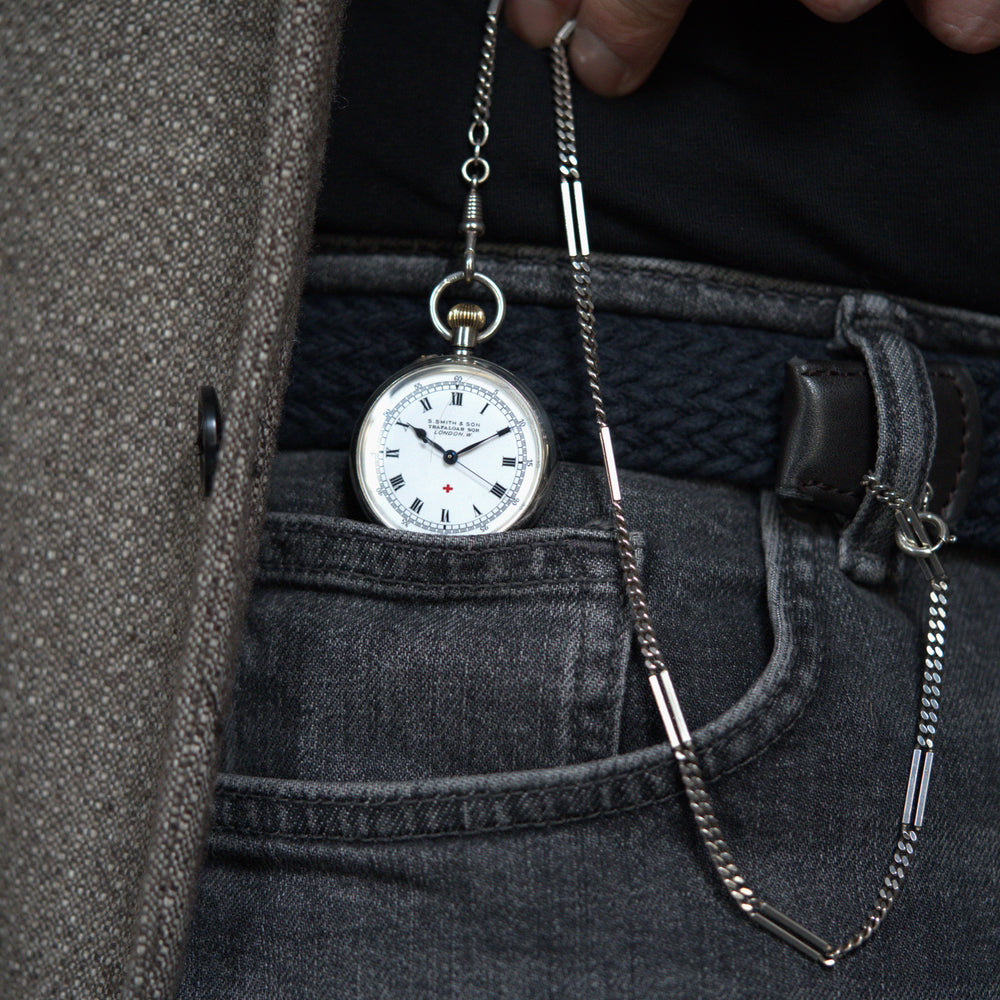 1913 S.Smith and son miniature or ladies medical dial pocket watch Trafalgar Square London