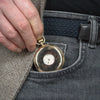 1924 Jw Benson of London solid 9ct gold English made half hunter pocket watch with original box