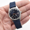 1969 Omega Geneve Date Model 136.041 Manual Wind with Metallic Blue Dial