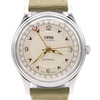 1990s Classic Oris Pointer Date Automatic in Stainless Steel Model 7403-40B with Box