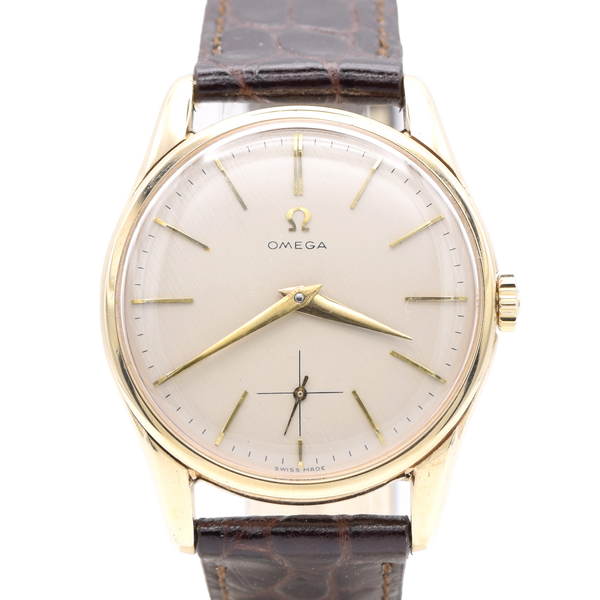 1962 Omega Classic Manual Wind Dress Watch in Solid 9ct Gold Case - Fully Restored