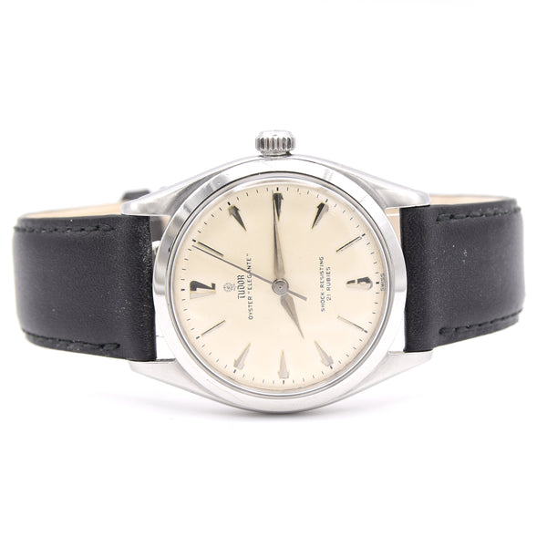 1959 Tudor Oyster 'Elegante' Wristwatch Model 7960 with rare Dial in Stainless Steel 34mm