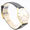 1970 Certina sleek slim Dress Watch with satin Dial in solid 18ct Gold with Box - Like New