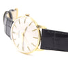 1970 Certina sleek slim Dress Watch with satin Dial in solid 18ct Gold with Box - Like New