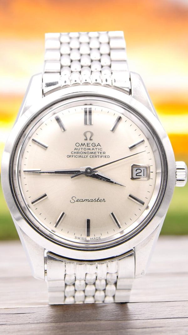 1969 Omega Seamaster Automatic officially certified chronometer Date Model 166.024 on BOR bracelet