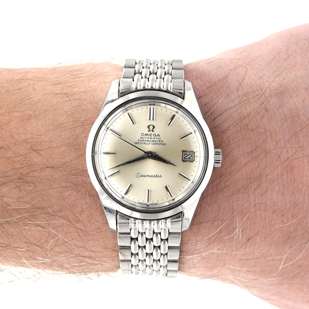 1969 Omega Seamaster Automatic officially certified chronometer Date Model 166.8024 won BOR bracelet