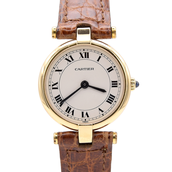 1990s Cartier Rare Vintage Vendôme Ladies classic in 18k Solid Gold Model 881002 